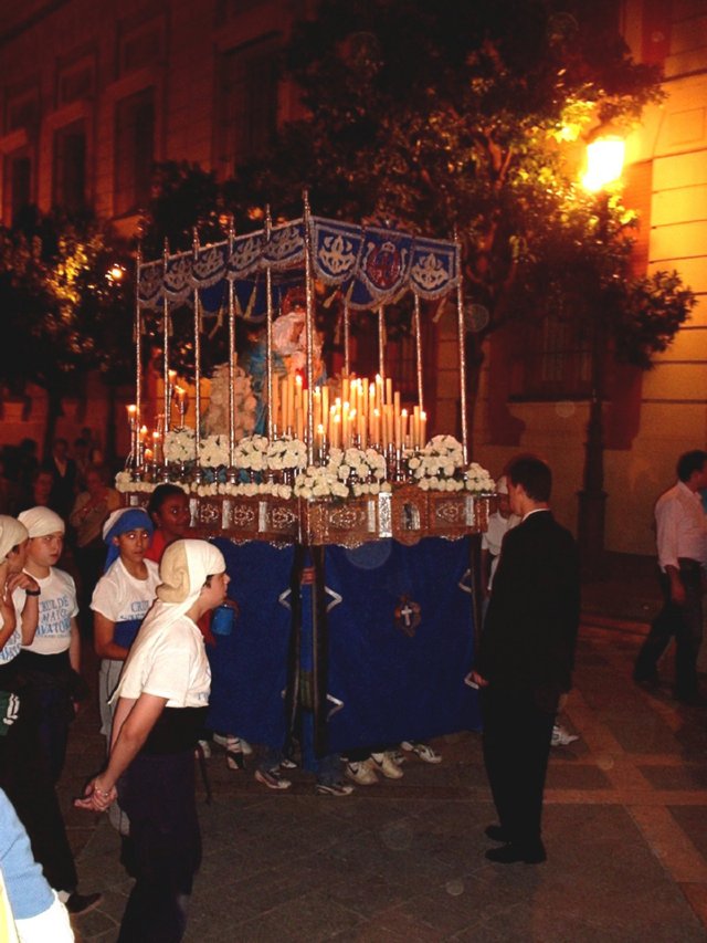 P5210085 Virgen del Populo - Cruz de mayo - Sevilla